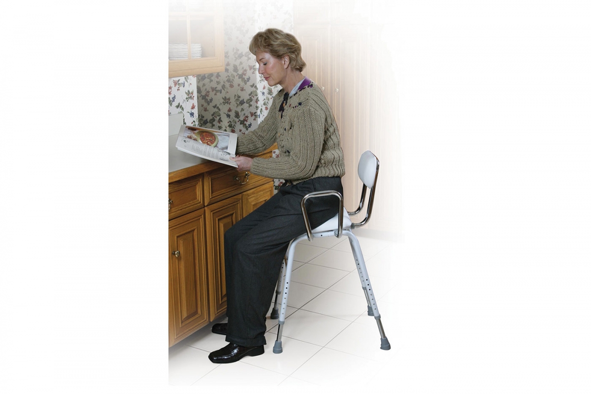 All-Purpose Stool with Adjustable Arms from Drive