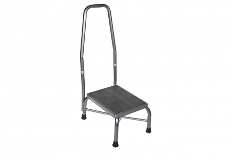 Bariatric Foot Stool with Handrail